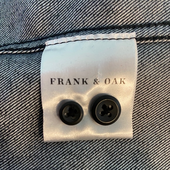 Men's Frank & Oak Black Denim Button Down - NWOT - Picture 6 of 6